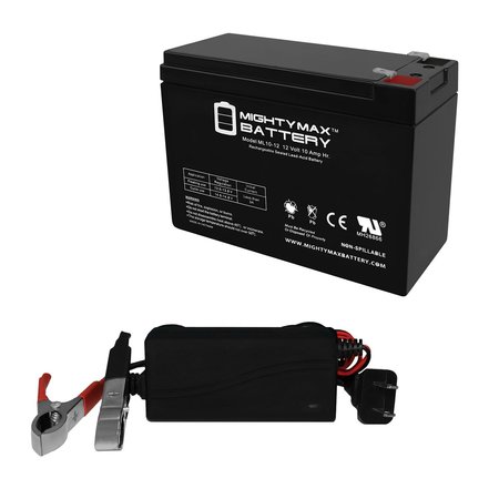 12V 10AH Replaces Sams Club Lightning FS Scooter With 12V 1Amp Charger -  MIGHTY MAX BATTERY, MAX3830948